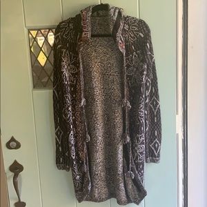 Free People Pom Pom Sweater Duster